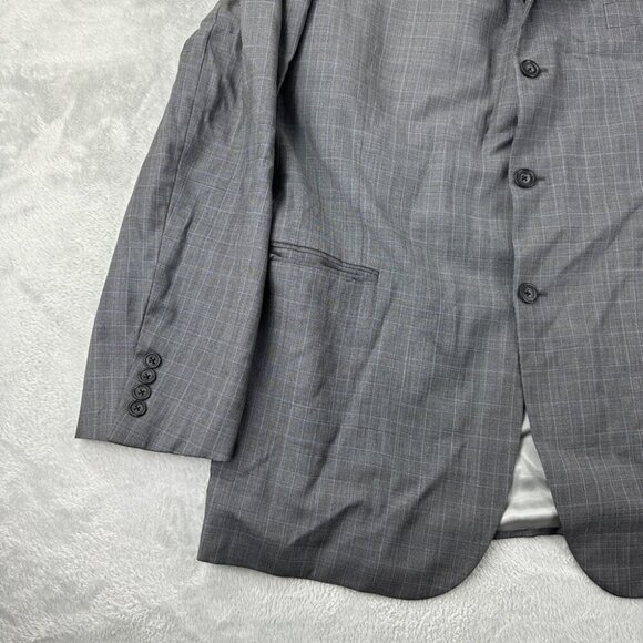 Burberry Grey Blazer 100% Wool Men’s Size 46 - Picture 13 of 15